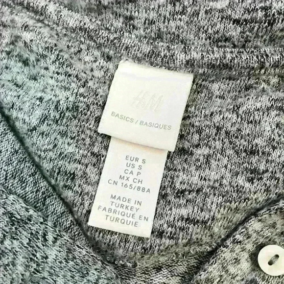 H&M Basics Grey Collared Dress Size Small - Picture 5 of 7